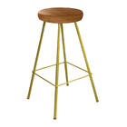 Kit 02 Banqueta Alta Lanzzi Eiffel Rústico Cozinha Bar Balcão