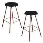 Kit 02 Banqueta Alta Lari Eiffel Bronze Preto