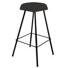 Kit 02 Banqueta Alta Lari Eiffel Preto Cinza