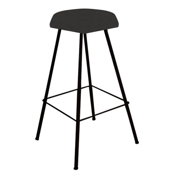 Kit 02 Banqueta Alta Lari Eiffel Preto Cinza