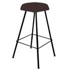 Kit 02 Banqueta Alta Lari Eiffel Preto Marrom