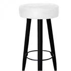 Kit 02 Banqueta Alta Lia Preto Corino Branco