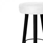 Kit 02 Banqueta Alta Lia Preto Corino Branco