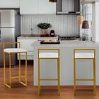 Kit 02 Banqueta Alta Lina Industrial