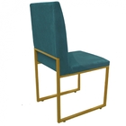 Kit 02 Banqueta Alta Lira Eiffel Bronze Vermelho