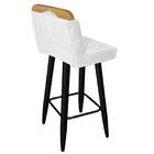 Kit 02 Banqueta Alta Lith Preto Branco