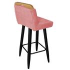 Kit 02 Banqueta Alta Lith Preto Rose Gold