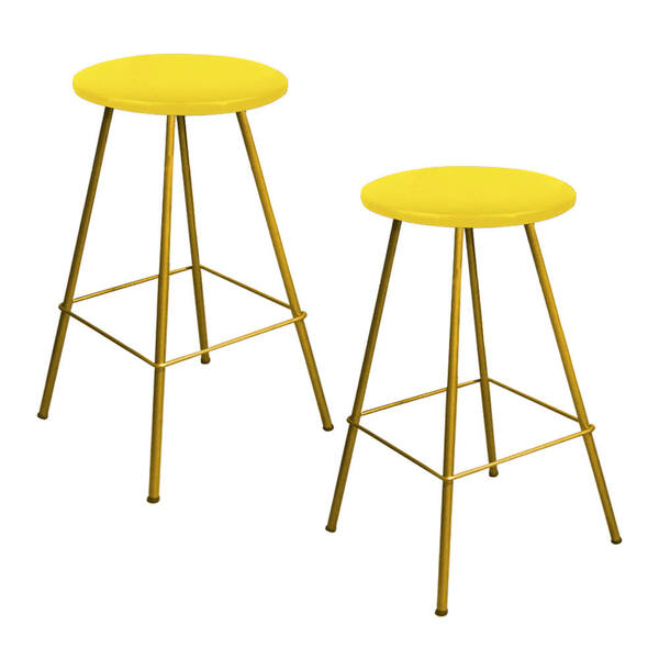 Kit 02 Banqueta Alta Loni Eiffel Industrial Cozinha Bar Balcã