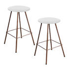 Kit 02 Banqueta Alta Loni Eiffel Industrial Cozinha Bar Balcã