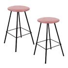 Kit 02 Banqueta Alta Loni Eiffel Preto Rose Gold