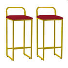 Kit 02 Banqueta Alta Luffi Com Encosto Cozinha Bar Balcão Bis