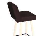 Kit 02 Banqueta Alta Quadrado Luma Preto Cinza