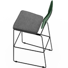 Kit 02 Banqueta Alta Sala Jantar Fixa Allana L02 Facto Verde