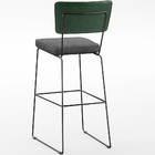 Kit 02 Banqueta Alta Sala Jantar Fixa Allana L02 Facto Verde