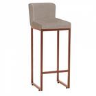 Kit 02 Banqueta Alta Suede Bege