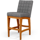 Kit 02 Banqueta Baixa Cozinha Bancada Bar Sala Jantar Fixa Mi