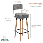 Kit 02 Banqueta Barcelona Pés Palito Salaone - Cardan