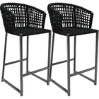 Kit 02 Banqueta Para Área Gourmet Cozinha Varanda Corda Náuti