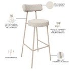 Kit 02 Banquetas Alta Bar Cozinha Sala De Jantar Aço Milão Ar