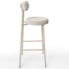 Kit 02 Banquetas Alta Bar Cozinha Sala De Jantar Aço Milão Ar