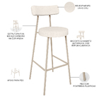 Kit 02 Banquetas Alta Bar Cozinha Sala De Jantar Aço Milão Ar