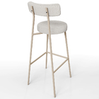 Kit 02 Banquetas Alta Bar Cozinha Sala De Jantar Aço Milão Ar