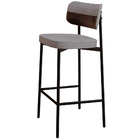 Kit 02 Banquetas Alta Bar Cozinha Sala De Jantar Aço Preto Ka