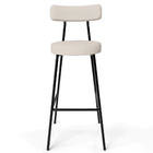 Kit 02 Banquetas Alta Bar Cozinha Sala De Jantar Em Aço Milão