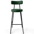 Kit 02 Banquetas Alta Bar Cozinha Sala De Jantar Em Aço Milão