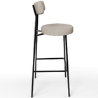 Kit 02 Banquetas Alta Bar Cozinha Sala De Jantar Em Aço Milão