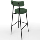 Kit 02 Banquetas Alta Bar Cozinha Sala De Jantar Em Aço Milão