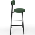 Kit 02 Banquetas Alta Bar Cozinha Sala De Jantar Em Aço Milão