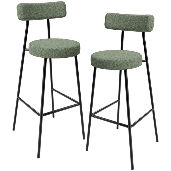 Kit 02 Banquetas Alta Bar Cozinha Sala De Jantar Estrutura Em