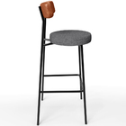 Kit 02 Banquetas Alta Bar Cozinha Sala Jantar Milão L02 Courí