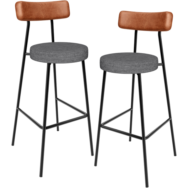 Kit 02 Banquetas Alta Bar Cozinha Sala Jantar Milão L02 Courí