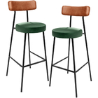 Kit 02 Banquetas Alta Bar Cozinha Sala Jantar Milão L02 Courí