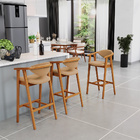 Kit 02 Banquetas Alta Cozinha Bancada Bar Sala De Jantar Fixa