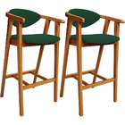 Kit 02 Banquetas Alta Cozinha Bancada Bar Sala De Jantar Fixa