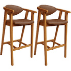 Kit 02 Banquetas Alta Cozinha Bancada Bar Sala De Jantar Fixa