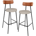 Kit 02 Banquetas Alta Cozinha Bar Sala De Jantar Milão L02 Co