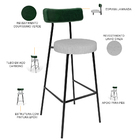 Kit 02 Banquetas Alta Cozinha Bar Sala De Jantar Milão L02 Fa