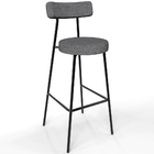 Kit 02 Banquetas Alta Cozinha Bar Sala Jantar Estrutura Em Aç