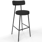 Kit 02 Banquetas Alta Cozinha Bar Sala Jantar Estrutura Em Aç