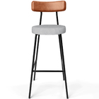 Kit 02 Banquetas Alta Cozinha Sala Jantar Aço Milão L02 Courí