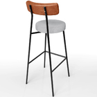 Kit 02 Banquetas Alta Cozinha Sala Jantar Aço Milão L02 Courí