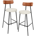 Kit 02 Banquetas Alta Cozinha Sala Jantar Milão L02 Couríssim