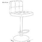 Kit 02 Banquetas Alta Estofada Para Cozinha Vox F03 Marrom -