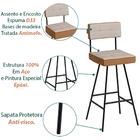 Kit 02 Banquetas Alta Madh Corano Sone