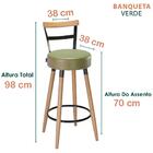 Kit 02 Banquetas Alta Mosk Corano Sone