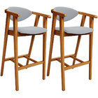 Kit 02 Banquetas Alta Para Cozinha Bancada Bar Sala De Jantar